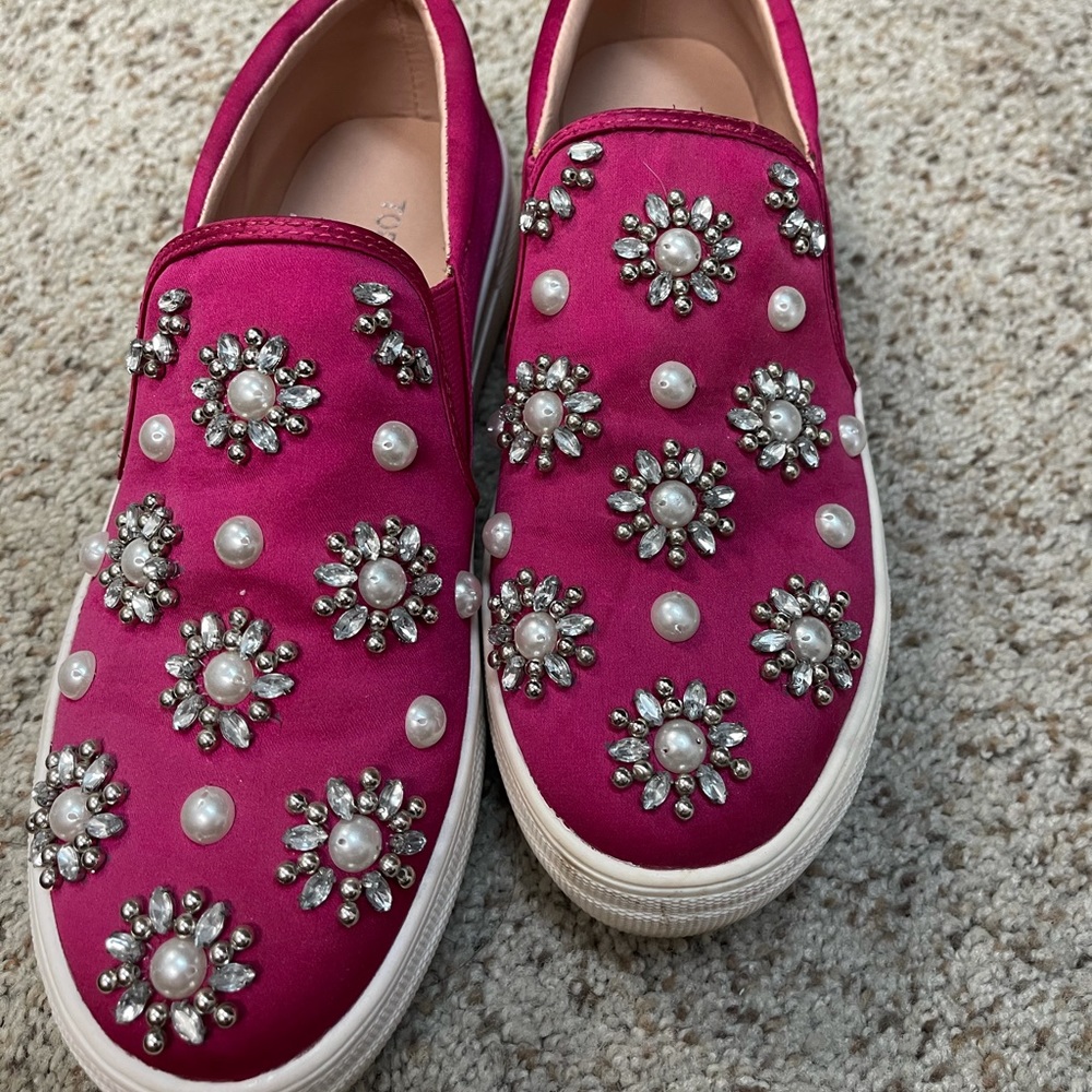 Top shop embellished slide on